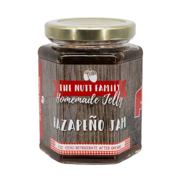 Razapeño Jam | 8 oz. Jar | Pack of 3 | Raspberry & Jalapeno Jam | Fruity Spice | Made in Ravenna, NE | Nutt Family Jams and Jellies